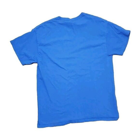 "I Work Out, Just Kidding I Take Naps" Men's T-shirt Size Large - Blue - Picture 2 of 3